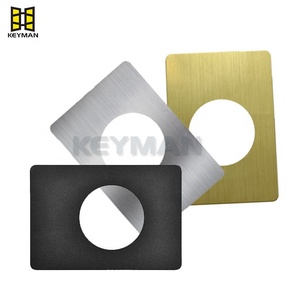 <span class=keywords><strong>Plaque</strong></span> <span class=keywords><strong>de</strong></span> couverture <span class=keywords><strong>de</strong></span> <span class=keywords><strong>serrure</strong></span> <span class=keywords><strong>de</strong></span> porte en acier inoxydable personnalisée Keyman Durable Factory Security Entry Strike Hole Cover Key Unlock Way Made China - Product Image 3