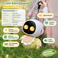Robot AI Edukatif Eiliko, Teman Peliharaan Pintar, Kontrol Suara, Ekspresi Interaktif, Gantungan Tas, Robot Mini