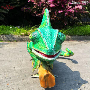 Modèle animatronique de <span class=keywords><strong>robot</strong></span> animatronique grandeur nature Modèle animatronique de lézard bleu - Product Image 3