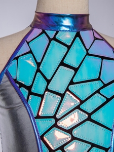 Disfraces de Alien para Niñas de 6 a 16 Años, Diseño Metálico, con Braguitas Integradas, Vestidos de Ballet con Tutú de Malla, para Eventos Temáticos y Actuaciones Escénicas - Product Image 3