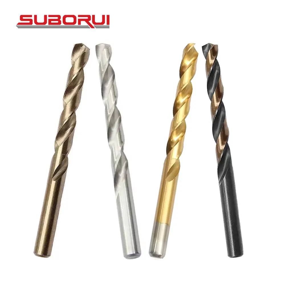 SUBORUI China Manufacturer D338 Imperial Hss Co Twist M35 Steel Metal Cobalt Drill Bit for Metal Stainless Steel