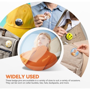 Épingles personnalisées, badges métalliques personnalisés avec <span class=keywords><strong>photo</strong></span>/<span class=keywords><strong>texte</strong></span>/logo, épingles pour sacs à dos, mariages, anniversaires - Product Image 3