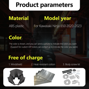 Kit de carénage de moto pour Kawasaki <span class=keywords><strong>Ninja</strong></span> <span class=keywords><strong>650</strong></span> 2020-2023 Ninja650 <span class=keywords><strong>2021</strong></span> 2022 Kit de carrosserie de carénage personnalisé par injection ABS K0622-105a - Product Image 5
