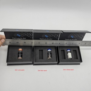 Caja Rígida para Viales con Cierre Magnético de Péptidos, Fabricada con Cartón de Materiales Reciclados, Laminación Mate, Inserto de Esponja EVA, para Crema Facial - Product Image 2