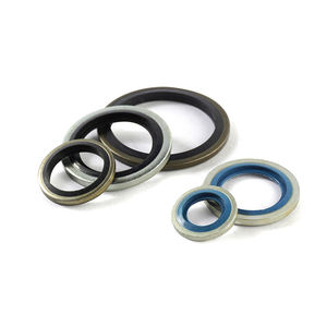 <span class=keywords><strong>Rondelle</strong></span> d'étanchéité combinée Tengri en acier zingué finition naturelle M8 métrique <span class=keywords><strong>pour</strong></span> moteur automobile, pompe, résistante aux solvants, joint collé - Product Image 1