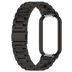 Funda protectora de metal <span class=keywords><strong>2</strong></span> en 1 con pulsera de correa de reloj con cuentas para Redmi <span class=keywords><strong>Band</strong></span> <span class=keywords><strong>2</strong></span> <span class=keywords><strong>Xiaomi</strong></span> <span class=keywords><strong>Mi</strong></span> <span class=keywords><strong>Band</strong></span> 8 Active Smart Watch Bands - Product Image 5