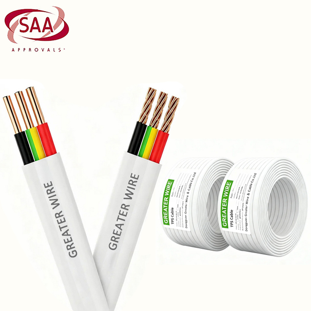 Australia AS/NZS5000 Electrical Cable 2 3 Core Twin and Earth 1mm 1.5mm 2.5mm 4mm 6 mm Flat Thermoplastic Sheathed TPS Cable