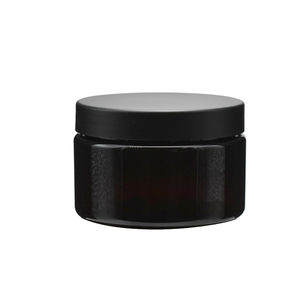 Ecofriendly 4oz 8oz 16oz Straight Sided Amber Jar 4 oz 8 oz 16 oz Plastic Jars with Lids