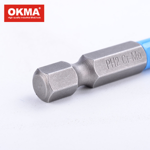 OKMA Chuôi Lục Giác 6.35Mm Mũi Khoan Nguồn PH2 50Mm Đầu Tua Vít Phillips Kèm Ống Màu - Product Image 3