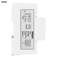 Compteur d'énergie numérique monophasé YADA YDS70-C16 avec certificat CE UKCA RCM, RS485 Modbus, écran LCD, montage sur rail DIN, classe 1.0, 100A