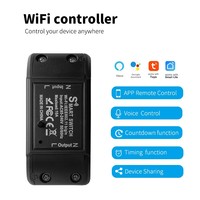 Module de commutation intelligent WiFi SIXWGH 10A, interrupteur intelligent basique, disjoncteur DIY, contrôle par application, interrupteur intelligent pour la maison, compatible avec Alexa