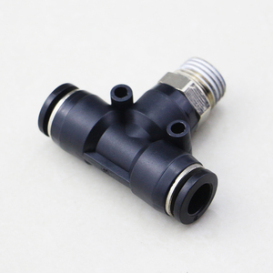 M5 1/8 "1/4" 3/8 "1/2" <span class=keywords><strong>PB</strong></span> Raccord coudé à trois voies basse pression à 90 degrés Connecteurs de tubes carrés Raccords coudés affleurants à 3 voies - Product Image 2