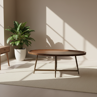 Table basse en bois Durable de petite taille de loisirs nordiques pour la négociation de salle à manger domestique utilisation de café de lait de thé de réception