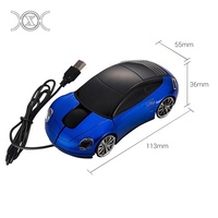 Souris optique de jeu filaire, en forme de voiture, éclairage d'interface USB, Mini pour ordinateur portable et de bureau, g