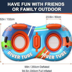 Flotador Inflable de PVC Moderno Premium JOSEN para Piscina, Equipo de Juego Acuático para 2 Personas, Juguetes para Adultos, Ocio de Verano - Product Image 2