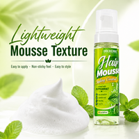 Mousse coiffante OEM&ODM sans résidus pour boucles torsadées, séchage rapide, définition des boucles, mousse brillante et saine pour cheveux bouclés