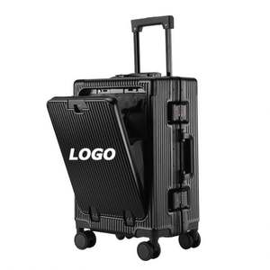 Maleta con Marco de Aluminio y Apertura Frontal, con Cierre Lateral, Gran Capacidad, con Ruedas Giratorias, Candado TSA, Carcasa Rígida, para Llevar como Equipaje de Mano o de Por Mayor - Product Image 1