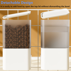 Battery/Charge Powered Automatic Plastic Dog Water Dispenser Feeder Hanging <b>Cage</b> for <b>Cats</b> Small Animals Indoor Use - Product Image 4