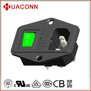 IEC <strong>Ac</strong> Power <strong>Supply</strong> <strong>Socket</strong> C14 Connector Male <strong>Plug</strong> with Overload protection <strong>Receptacle</strong> Appliance <strong>Inlet</strong> with <strong>Fuse</strong> Switch for Pcb - Product Image 4