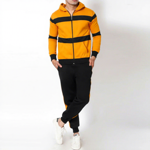 Winter Vintage Quick Dry Lightweight Men Tracksuit Set Full Zip Jacket Breathable Cotton <b>Polyester</b> <b>Joggers</b> Customizable Trendy - Product Image 1