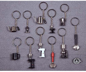 High Quality Custom Logo Wholesale 3d Zinc Alloy <b>Keychain</b> <b>Personalized</b> Promotional Gift Engraving Coffee Mini Metal Key Chain - Product Image 3