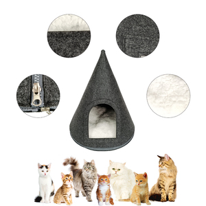 Handmade Foldable Removable Washable Portable Pet Cat Dog Bed with RPET Material and <b>Polyester</b> <b>Fill</b> Mechanical Wash - Product Image 5