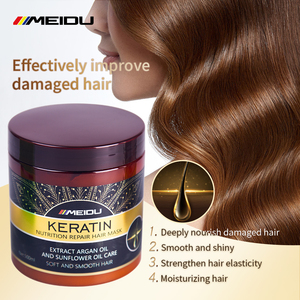 OEM meidu saf doğal keratin argan saç bakımı tedavileri onarım protein biyotin organik saç maskesi - Product Image 6