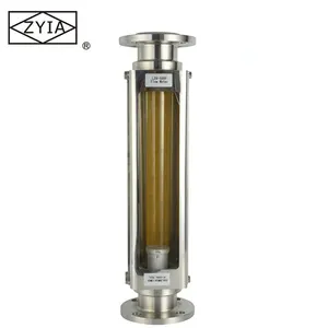 China supplier zyia logo glass flange propane natural gas raotameter flow meter,hot water flow meter