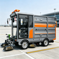 Balayeuse routière à batterie ZMT E-80 G90 avec cabine entièrement fermée, bac à poussière de 480 L, moteur pour le nettoyage des zones publiques municipales