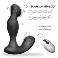 Masseur de prostate sans fil à télécommande chinois, outils, plug anal, vibrateur, 10 modes, vibrateur rechargeable pour homme