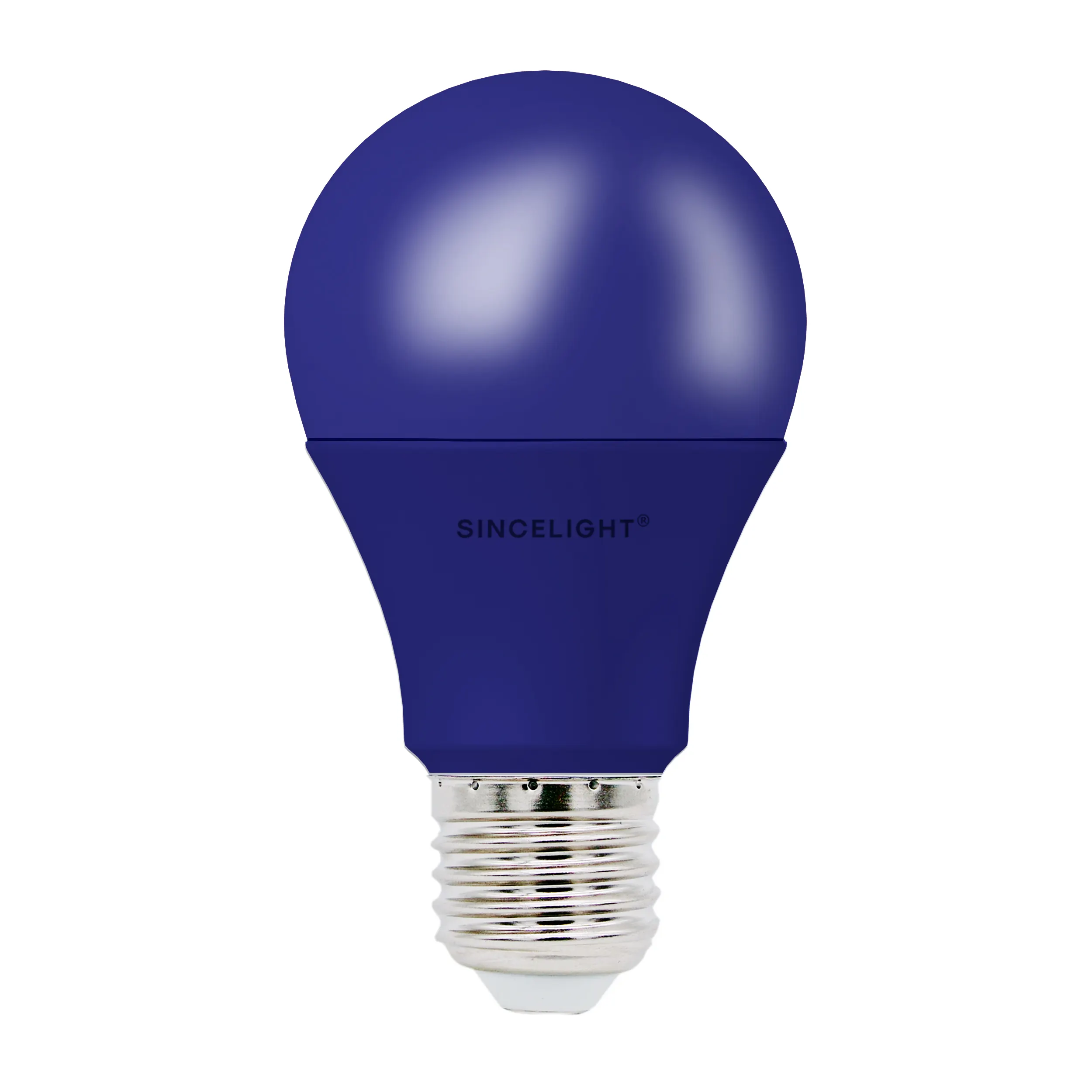 Blue A60 E27 Base Color Led Bulb 10W 220V 200 Degree Beam Angle Christmas Holiday Bulb
