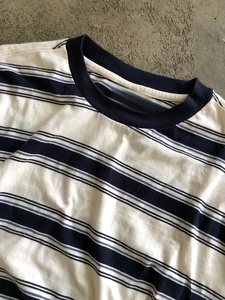 Camiseta de Manga Larga a Rayas para Hombre, Corte Regular, Cuello Redondo, Tejido de Algodón, Estilo Casual con Ribete en Contraste - Product Image 2