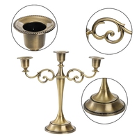 5 bras en métal argent noir pilier moderne de mariage cylindre support Vase décoration Table or bougeoir candélabres centres de Table