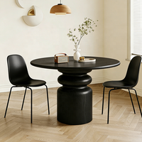 Table basse ronde de style américain RH, ensemble de salle à manger moderne, table à manger en bois pour meubles de salle à manger