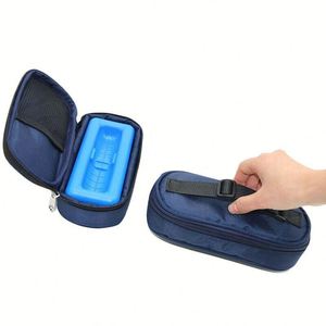 Bolsa Refrigerante para Insulina Mini de Alta Calidad con Bloque de Hielo, Diseño Impermeable y Portátil, Patrón de Letras para el Control de la Diabetes - Product Image 4