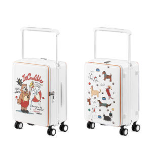 <span class=keywords><strong>Valise</strong></span> à roulettes large et légère en PP de luxe sur mesure de 20 pouces, avec compartiment pour ordinateur portable, fermeture éclair, vente en gros d'usine, prix abordable - Product Image 1