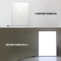 Shun Tai A1/A2/A3/A4 Boîte à lumière LED rectangulaire en profilé aluminium, cadre pour affiches photo suspendues, présentoir alimentaire ultra-mince en verre trempé