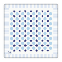 Tuiles de Mahjong Américaines Thème Bleu Premium en Acrylique Multicouche 160 Pièces pour Soirées Jeux à Domicile