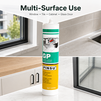 Scellant silicone neutre résistant aux intempéries 300 ml pour une adhérence forte, pour le travail du bois, les fenêtres en verre, usage général, construction