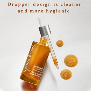 Gouttes de bronzage d'huile de bronzage brillantes sans soleil végétaliennes naturelles organiques végétaliennes de couleur personnalisable faux bronze - Product Image 4