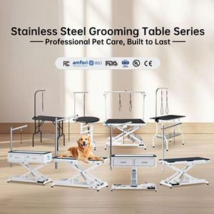 <span class=keywords><strong>Mesa</strong></span> de aseo para mascotas de elevación eléctrica de acero inoxidable con luz LED <span class=keywords><strong>Mesa</strong></span> de peluquería veterinaria alimentada por carga para <span class=keywords><strong>perros</strong></span> - Product Image 5