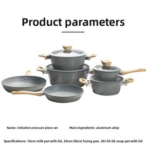 <span class=keywords><strong>Set</strong></span> di Pentole e <span class=keywords><strong>Padelle</strong></span> da Cucina Bestseller, <span class=keywords><strong>Set</strong></span> di Pentole per Uso Domestico, Padella Antiaderente, Pentola per Latte e Zuppa, <span class=keywords><strong>Set</strong></span> Regalo di 10 Pezzi - Product Image 5