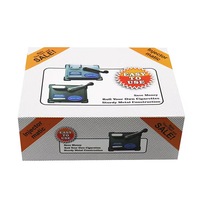 Meilleure vente 8mm argent main métal rectangulaire Cigarette rouleau manivelle Cigarette roulant tabac Machine