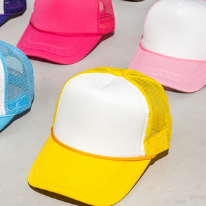 Buy One and Get One Free Custom Print Logo Performance Cycling <b>Hat</b> Quality 5 Panel Foam Mesh 100% Cotton Trucker Cap - Product Image 2