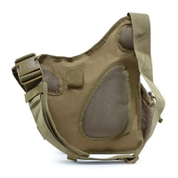 Sac de poitrine de chasse camouflage imperméable, sacoche bandoulière en polyester avec fermeture éclair