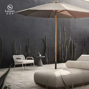 كرسي استلقاء خشبي صلب مقاوم للماء لحمام السباحة في الحديقة، سرير شمس للفنادق والشرفات - Product Image 3