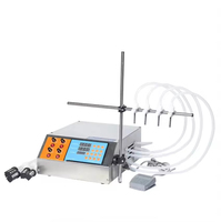 Machine de remplissage de liquides semi-automatique à 4 têtes MH-YTDP4 pour parfum liquide, eau, jus, huile essentielle