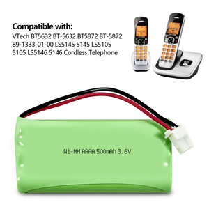 Batterie rechargeable Ni-MH AAAA 500MAH 3.6V pour téléphone sans fil <span class=keywords><strong>VTech</strong></span> BT5632BT5872 8913330100 LS5145 LS5105 LS5146 - Product Image 3