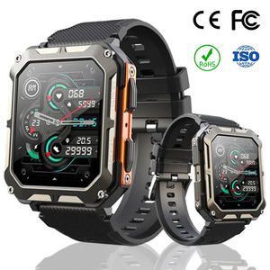 สมาร์ทวอทช์ C20 <span class=keywords><strong>Pro</strong></span> Ultra รุ่นทนทานสำหรับกิจกรรมกลางแจ้ง พร้อมมาตรฐาน CE FCC IP68 กันน้ำ กันฝุ่น ติดตามสุขภาพและฟิตเนส นาฬิกาอัจฉริยะบลูทูธ - Product Image 1