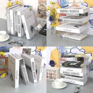 Diikat buku untuk asrama siswa Bookends plastik buku Ends Folder majalah pemegang - Product Image 5